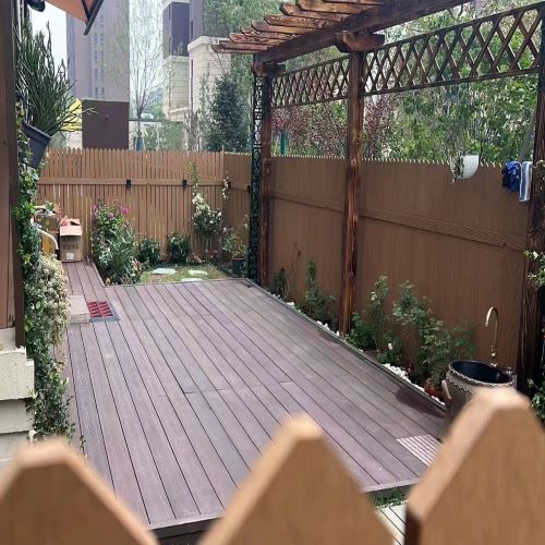 浙江庭院木塑地板护栏整体制作安装